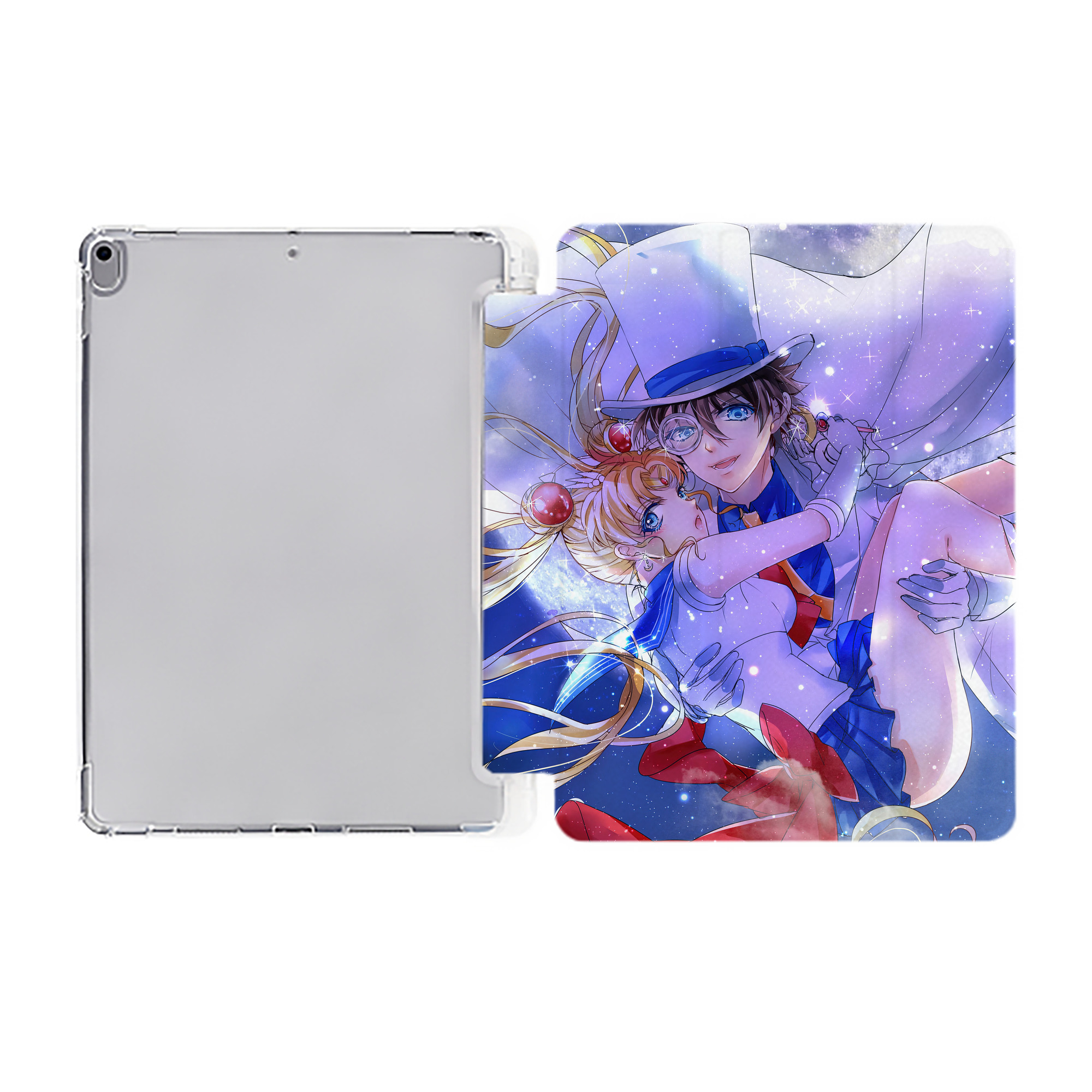 （画像用） 美少女戦士セーラームーン Sailor Moon IPad ケース ペン収納付き 三つ折りスタンド PUレザー×シリコン 対応機種9.5/10.5/10.9インチ